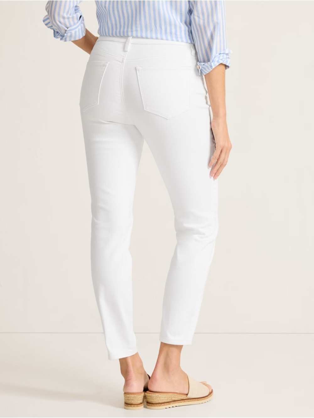 Tommy Babama Ella High-Rise Skinny Ankle Jeans White size 6/28 - Picture 4 of 15